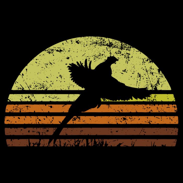 Pheasant Hunting South Dakota Upland Bird Game Hunter Retro 7-Panel Snapback Hat
