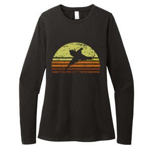 Pheasant Hunting South Dakota Upland Bird Game Hunter Retro Womens CVC Long Sleeve Shirt