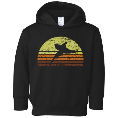 Pheasant Hunting South Dakota Upland Bird Game Hunter Retro Toddler Hoodie