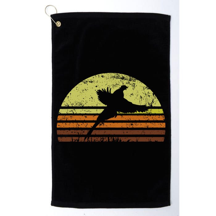 Pheasant Hunting South Dakota Upland Bird Game Hunter Retro Golf Towel