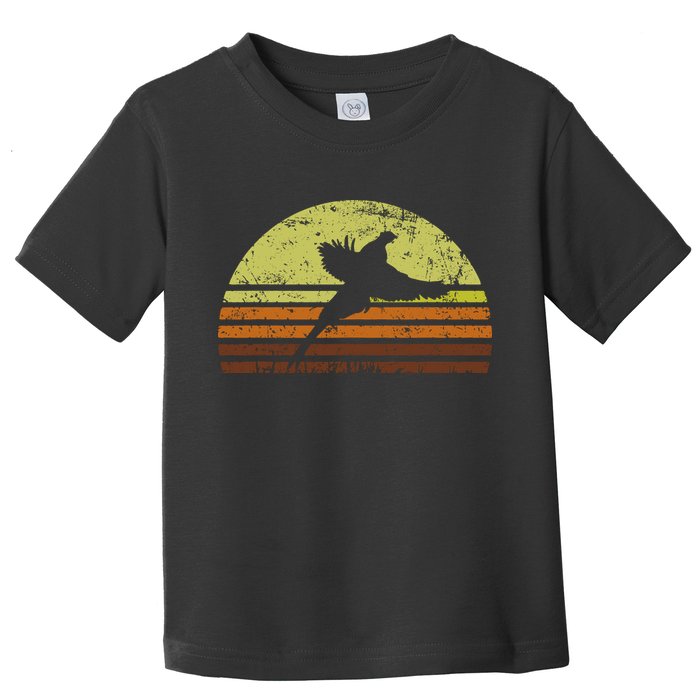 Pheasant Hunting South Dakota Upland Bird Game Hunter Retro Toddler T-Shirt