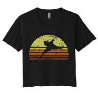 Pheasant Hunting South Dakota Upland Bird Game Hunter Retro Crop Top