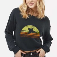 Pheasant Hunting South Dakota Upland Bird Game Hunter Retro Cropped Pullover Crew