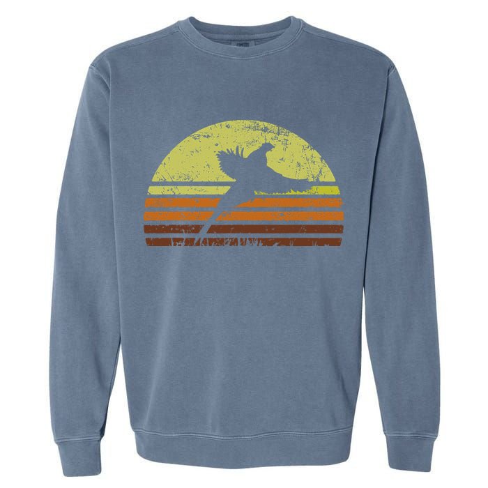 Pheasant Hunting South Dakota Upland Bird Game Hunter Retro Garment-Dyed Sweatshirt