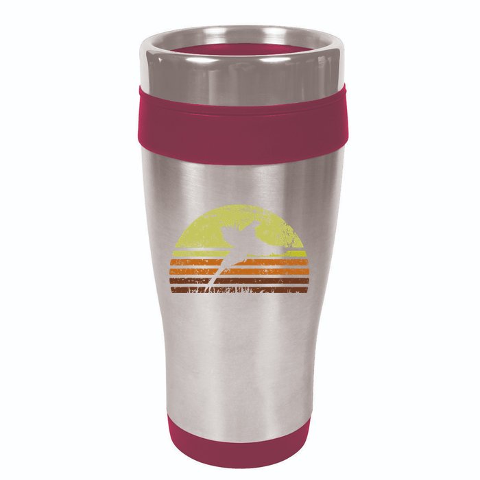 Pheasant Hunting South Dakota Upland Bird Game Hunter Retro 16oz Travel Tumbler
