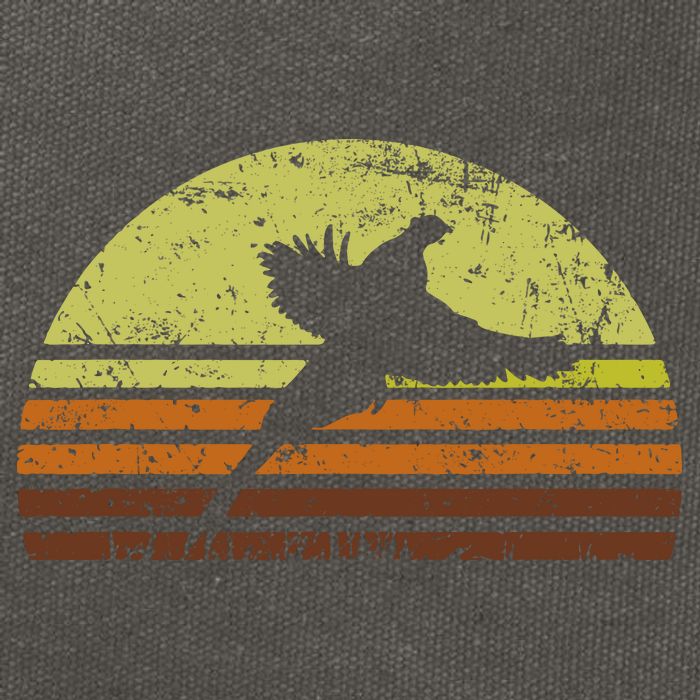 Pheasant Hunting South Dakota Upland Bird Game Hunter Retro Cotton Canvas Backpack