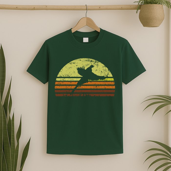 Pheasant Hunting South Dakota Upland Bird Game Hunter Retro T-Shirt