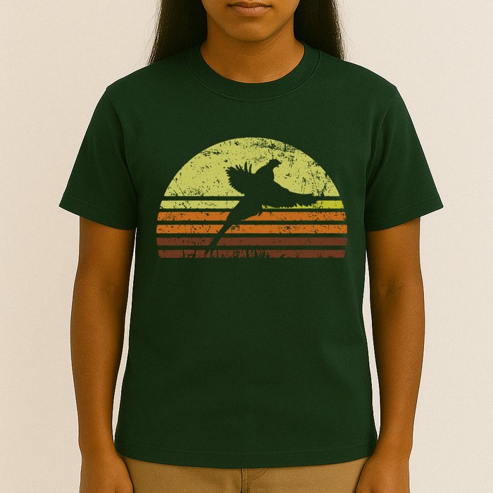 Pheasant Hunting South Dakota Upland Bird Game Hunter Retro T-Shirt