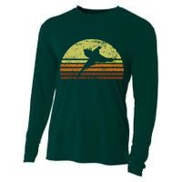 Pheasant Hunting South Dakota Upland Bird Game Hunter Retro Cooling Performance Long Sleeve Crew