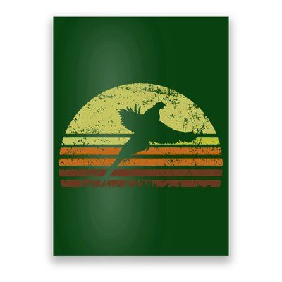 Pheasant Hunting South Dakota Upland Bird Game Hunter Retro Poster