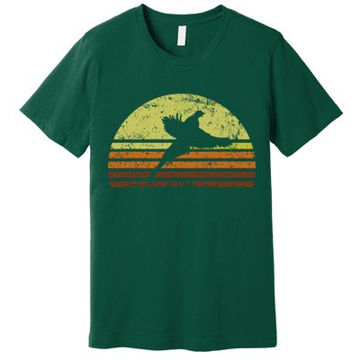Pheasant Hunting South Dakota Upland Bird Game Hunter Retro Premium T-Shirt