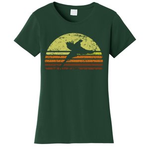 Pheasant Hunting South Dakota Upland Bird Game Hunter Retro Women's T-Shirt