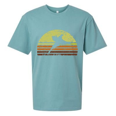 Pheasant Hunting South Dakota Upland Bird Game Hunter Retro Sueded Cloud Jersey T-Shirt