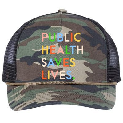 Public Health Saves Lives Quote Retro Rope Trucker Hat Cap