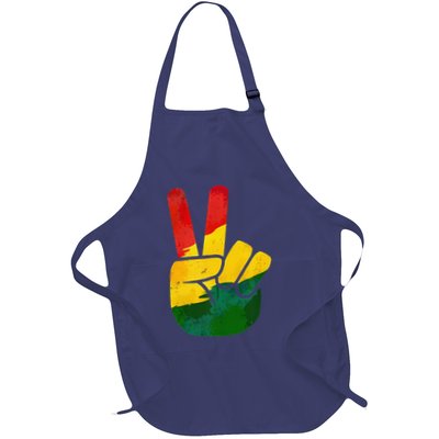 Peace Hand Sign Juneteenth Day Black Pride Apron