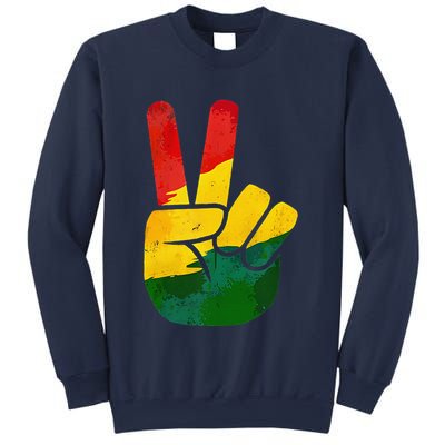 Peace Hand Sign Juneteenth Day Black Pride Sweatshirt