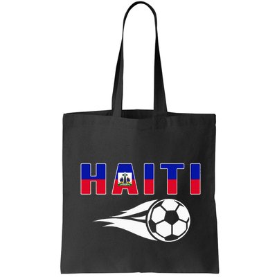 Proud Haiti Soccer Fans Jersey Haitian Flag Football Lovers Bag