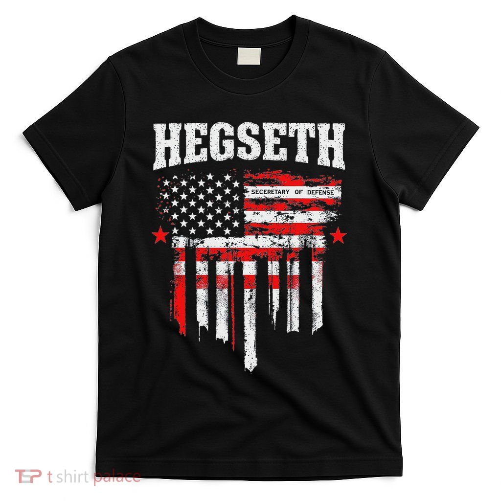 Pete Hegseth Secretary Of Defense Trump Support Patriots T-Shirt