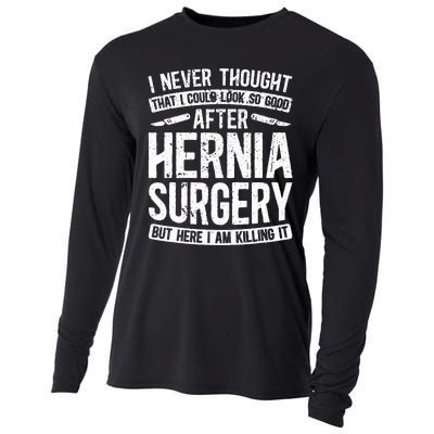 Post Hernia Surgery Recovery Funny Hernia Repair Recovery Cooling Performance Long Sleeve Crew