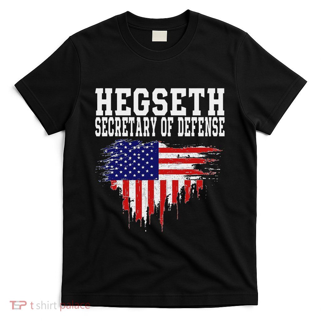 Pete Hegseth Secretary Of Defense Trump Support Patriots T-Shirt