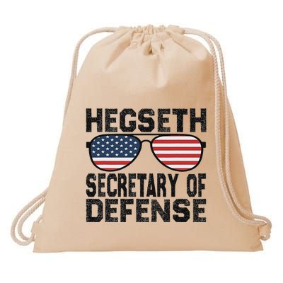 Pete Hegseth Secretary Of Defense Trump Support Patriots Drawstring Bag