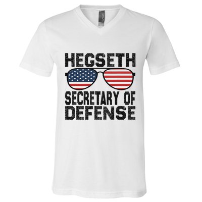 Pete Hegseth Secretary Of Defense Trump Support Patriots V-Neck T-Shirt
