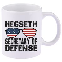 Pete Hegseth Secretary Of Defense Trump Support Patriots 11oz C Handle Ceramic Mug