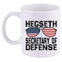 Pete Hegseth Secretary Of Defense Trump Support Patriots 11oz C Handle Ceramic Mug