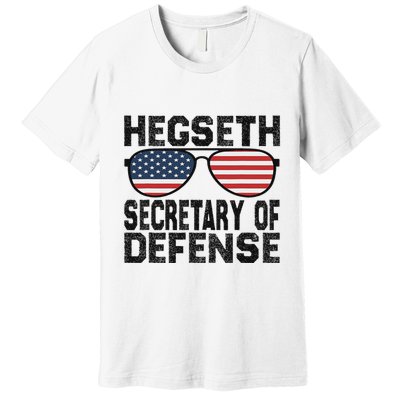 Pete Hegseth Secretary Of Defense Trump Support Patriots Premium T-Shirt