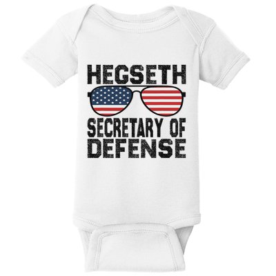 Pete Hegseth Secretary Of Defense Trump Support Patriots Baby Bodysuit