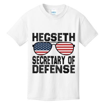 Pete Hegseth Secretary Of Defense Trump Support Patriots Kids T-Shirt