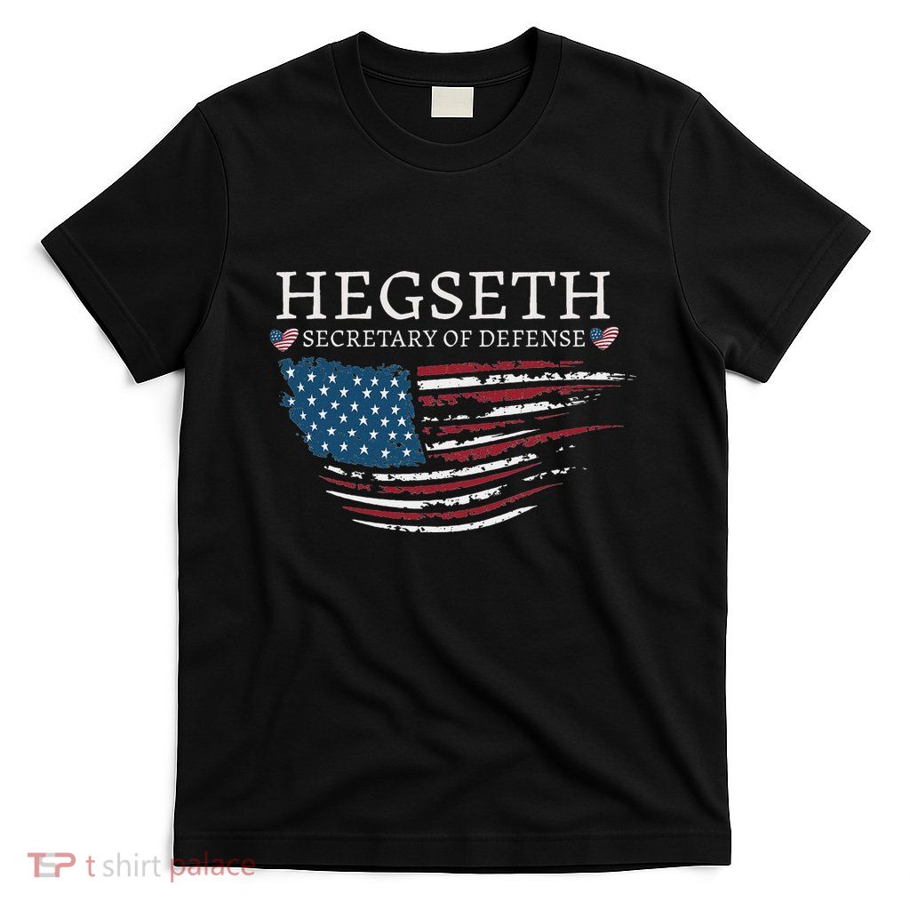 Pete Hegseth Secretary Of Defense Trump Support Patriots T-Shirt