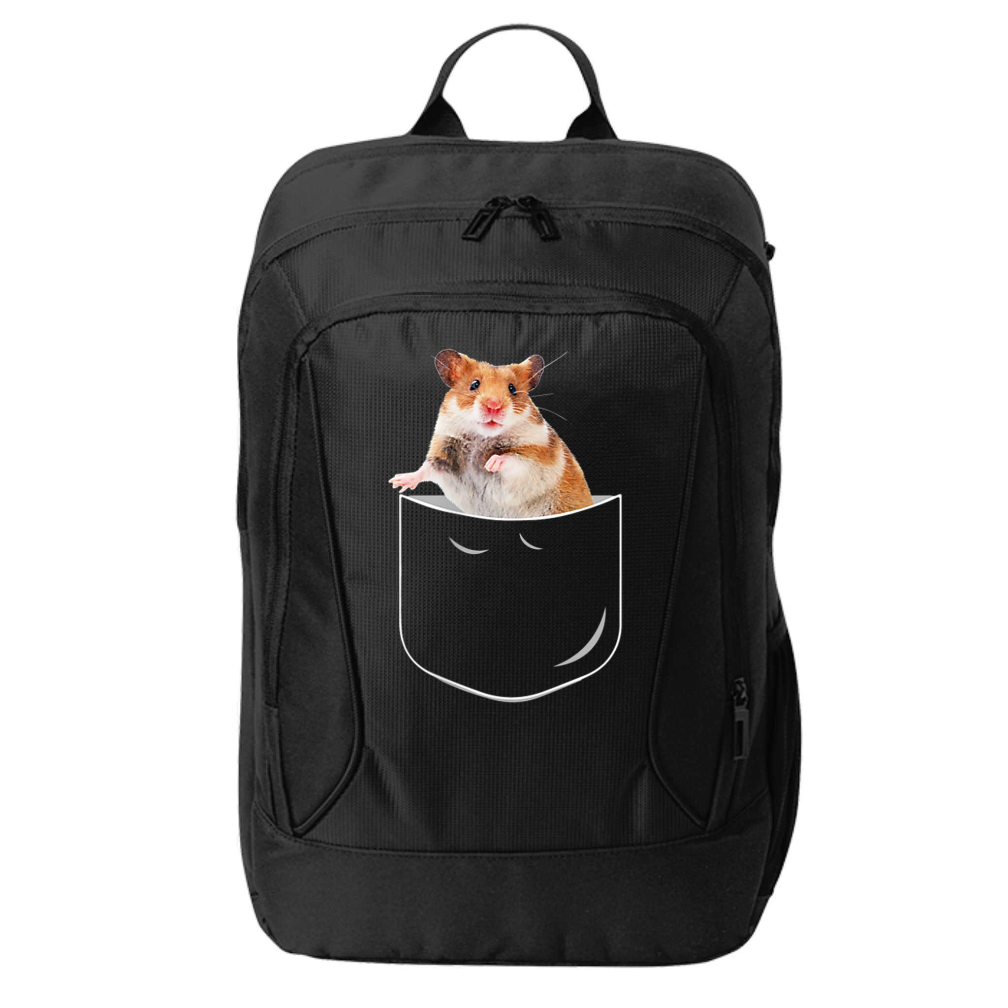 Pocket Hamster Shirt, Funny Hamster In Pocket Gift Tshirt TShirt City Backpack