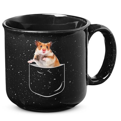 Pocket Hamster Shirt, Funny Hamster In Pocket Gift Tshirt TShirt 15oz Campfire Ceramic Mug