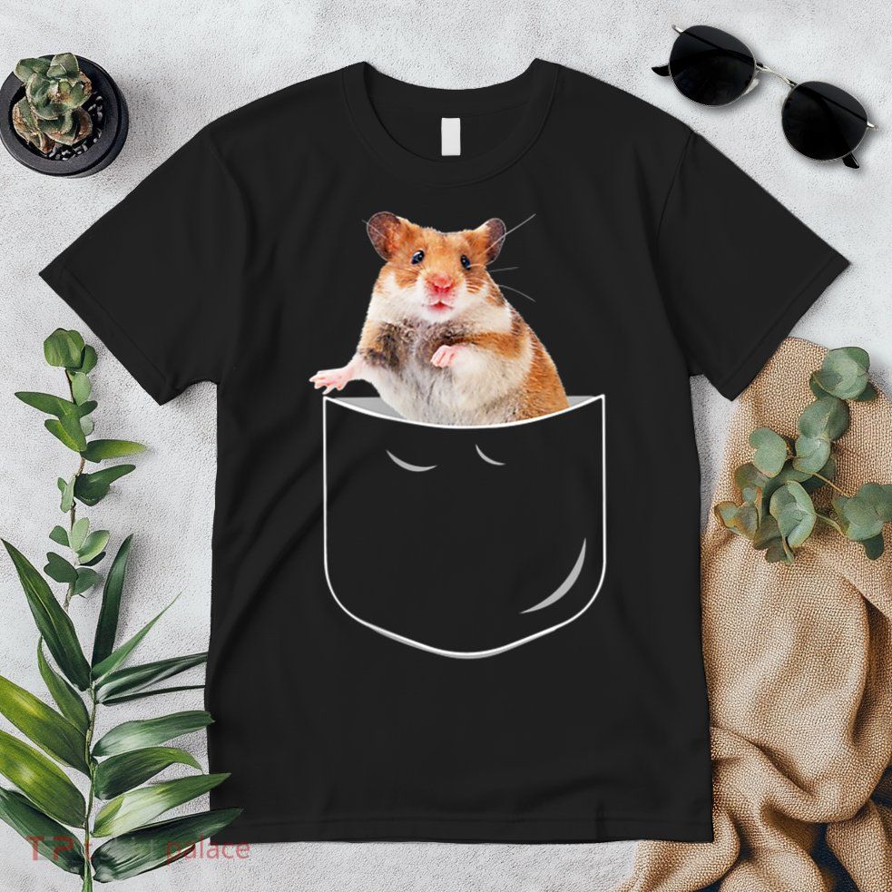 Pocket Hamster Shirt, Funny Hamster In Pocket Gift Tshirt TShirt Premium T-Shirt