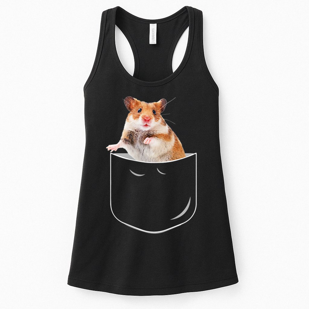 Pocket Hamster Shirt, Funny Hamster In Pocket Gift Tshirt TShirt Womens Tank Top