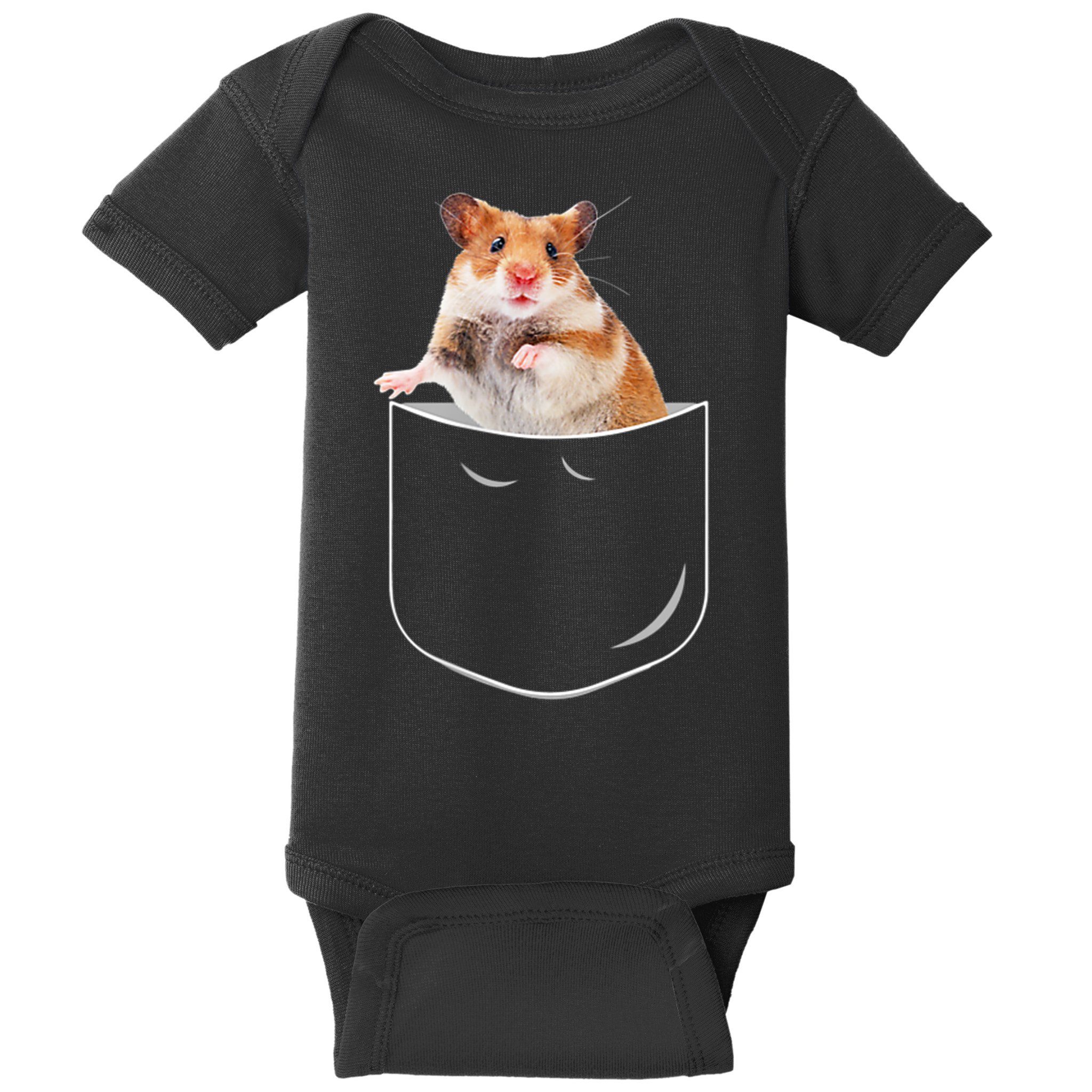Pocket Hamster Shirt, Funny Hamster In Pocket Gift Tshirt TShirt Baby Bodysuit