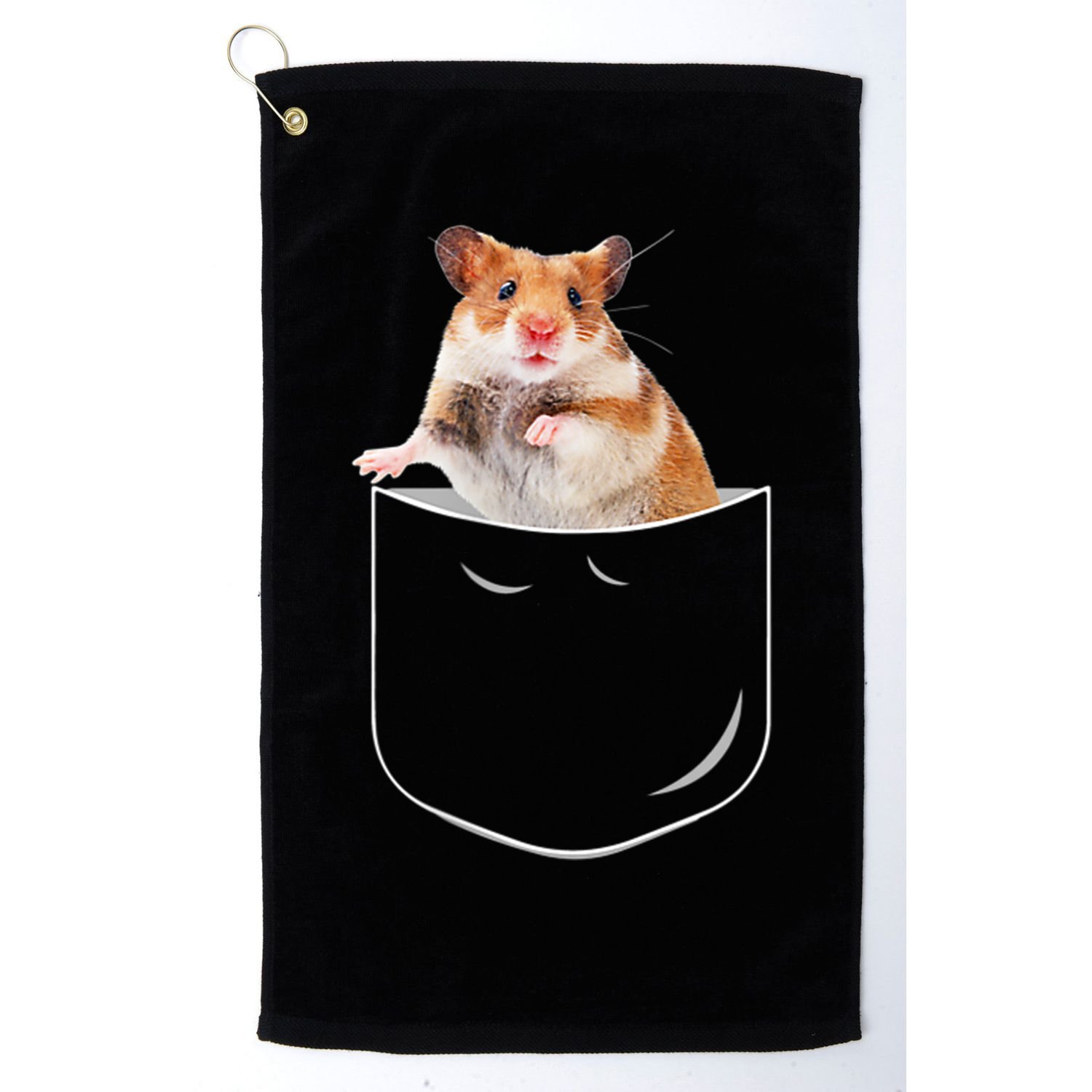 Pocket Hamster Shirt, Funny Hamster In Pocket Gift Tshirt TShirt Golf Towel