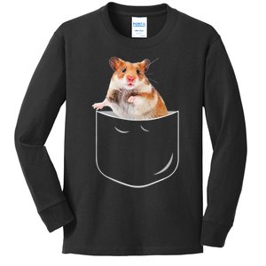 Pocket Hamster Shirt, Funny Hamster In Pocket Gift Tshirt TShirt Kids Long Sleeve Shirt