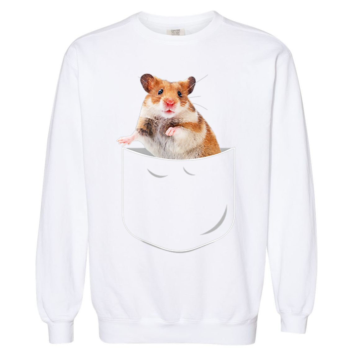 Pocket Hamster Shirt, Funny Hamster In Pocket Gift Tshirt TShirt Garment-Dyed Sweatshirt