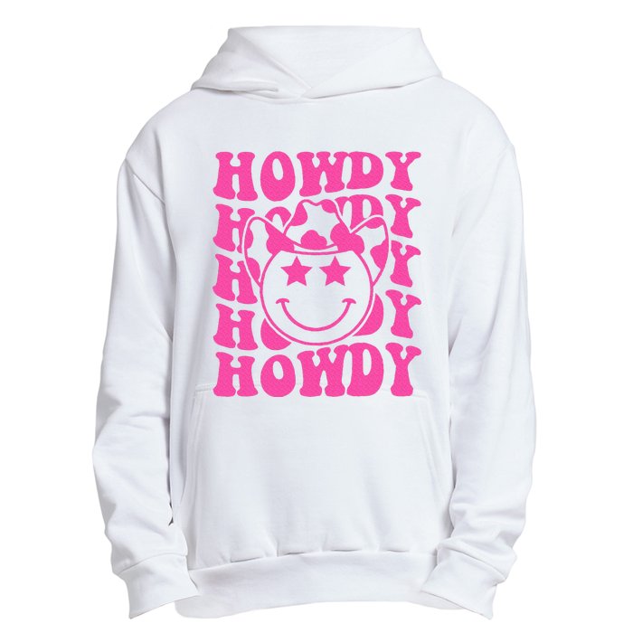 Pink Howdy Smile Face Rodeo Western Country Southern Cowgirl Urban Pullover Hoodie