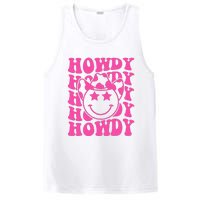 Pink Howdy Smile Face Rodeo Western Country Southern Cowgirl PosiCharge Competitor Tank