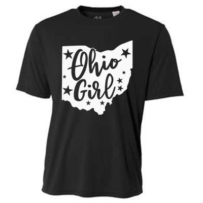 Proud Home State Lover Ohio Girl Cooling Performance Crew T-Shirt