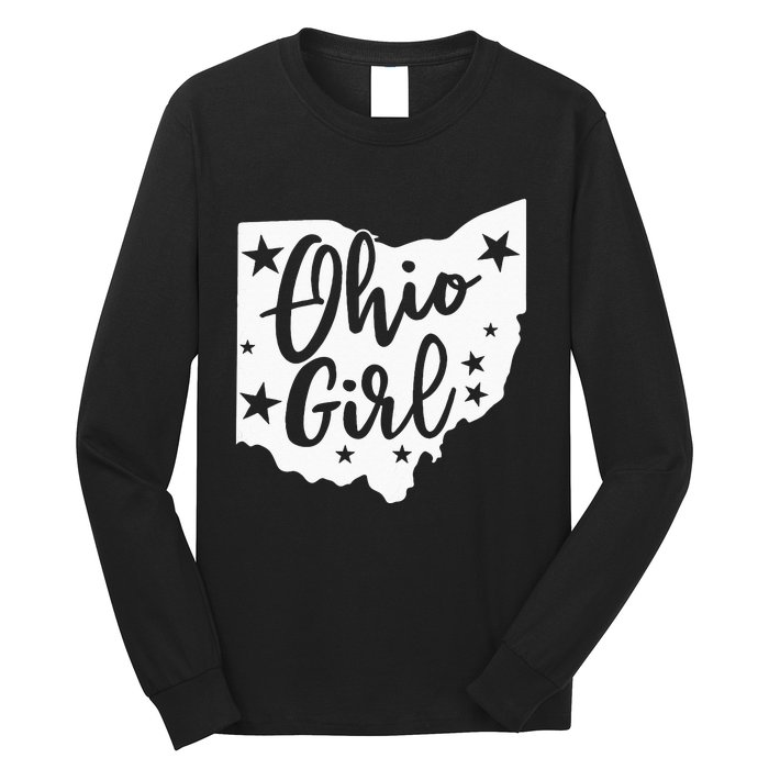 Proud Home State Lover Ohio Girl Long Sleeve Shirt