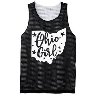 Proud Home State Lover Ohio Girl Mesh Reversible Basketball Jersey Tank