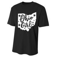 Proud Home State Lover Ohio Girl Performance Sprint T-Shirt