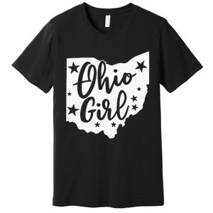 Proud Home State Lover Ohio Girl Premium T-Shirt