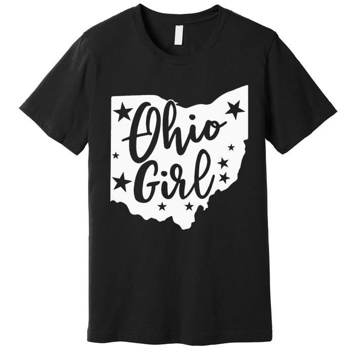 Proud Home State Lover Ohio Girl Premium T-Shirt