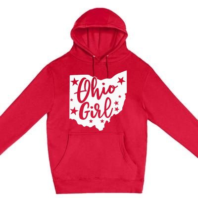 Proud Home State Lover Ohio Girl Premium Pullover Hoodie