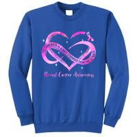 Pink Heart Stronger Than Cancer Breast Cancer Awareness Gift Sweatshirt